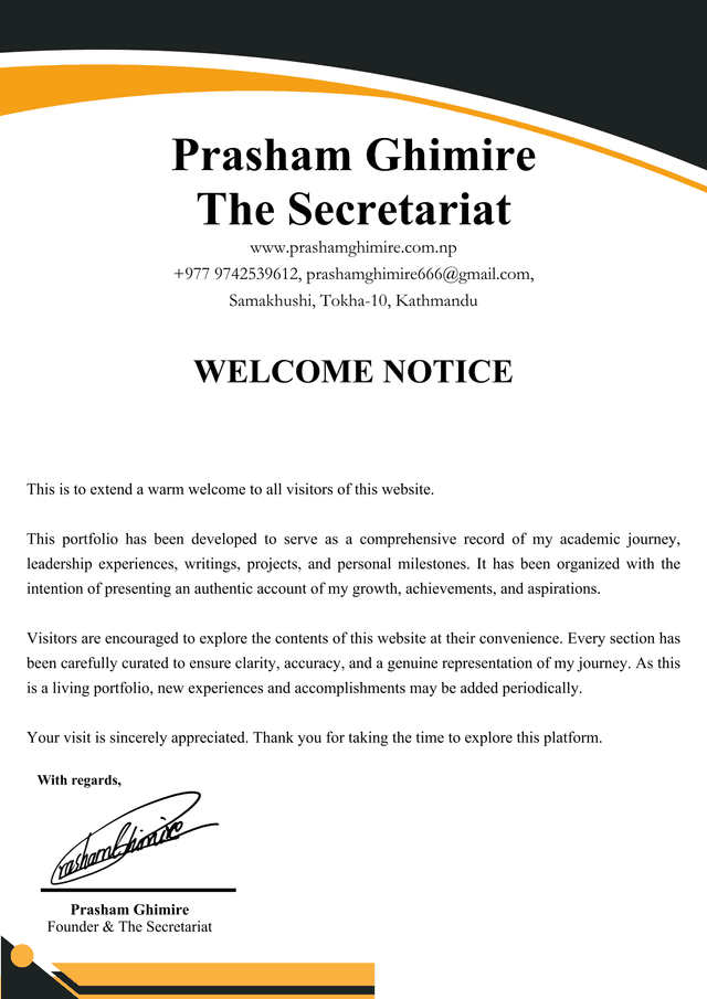 Welcome to prashamghimire.com.np