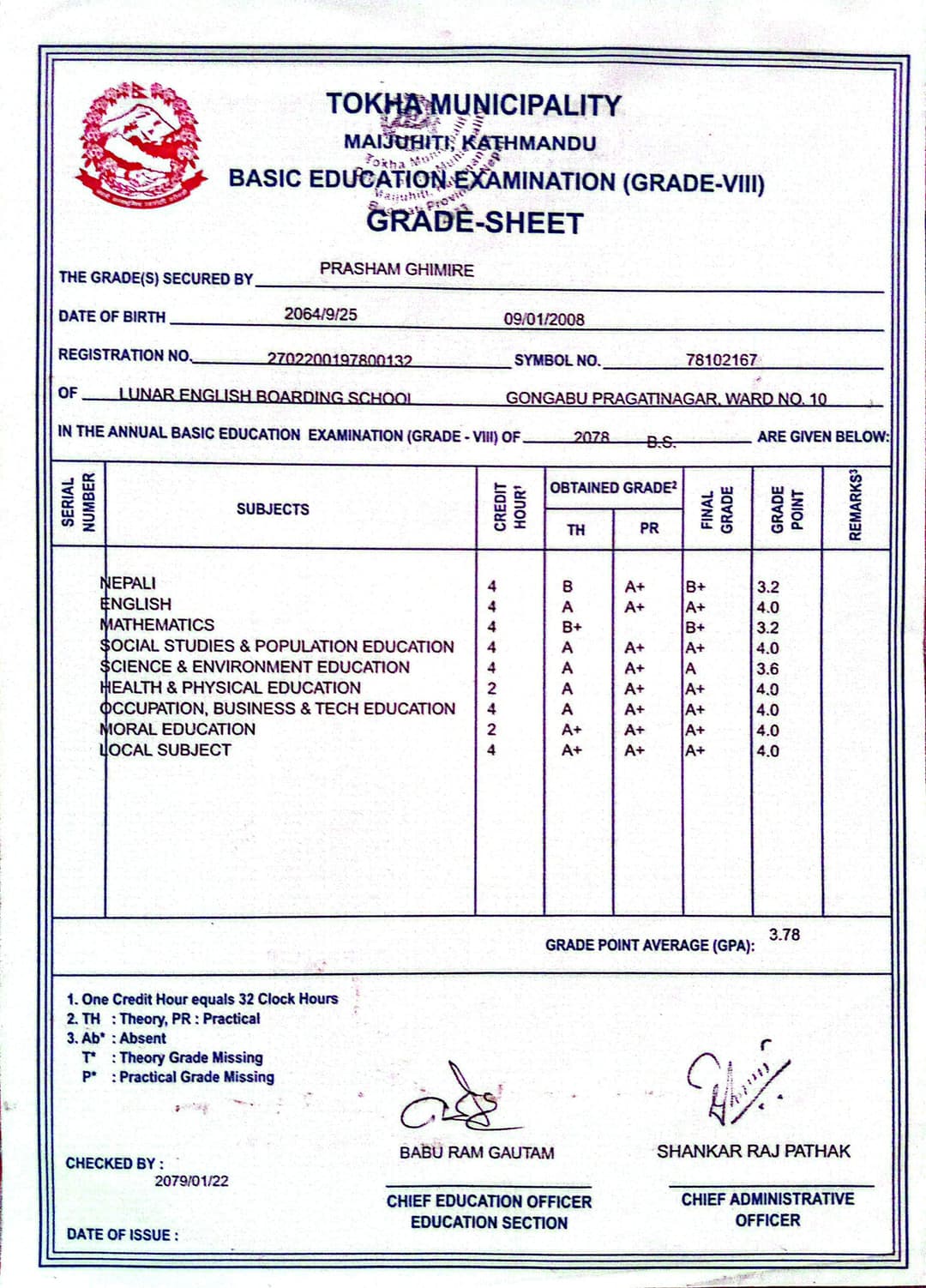 Basic Level Education (BLE)